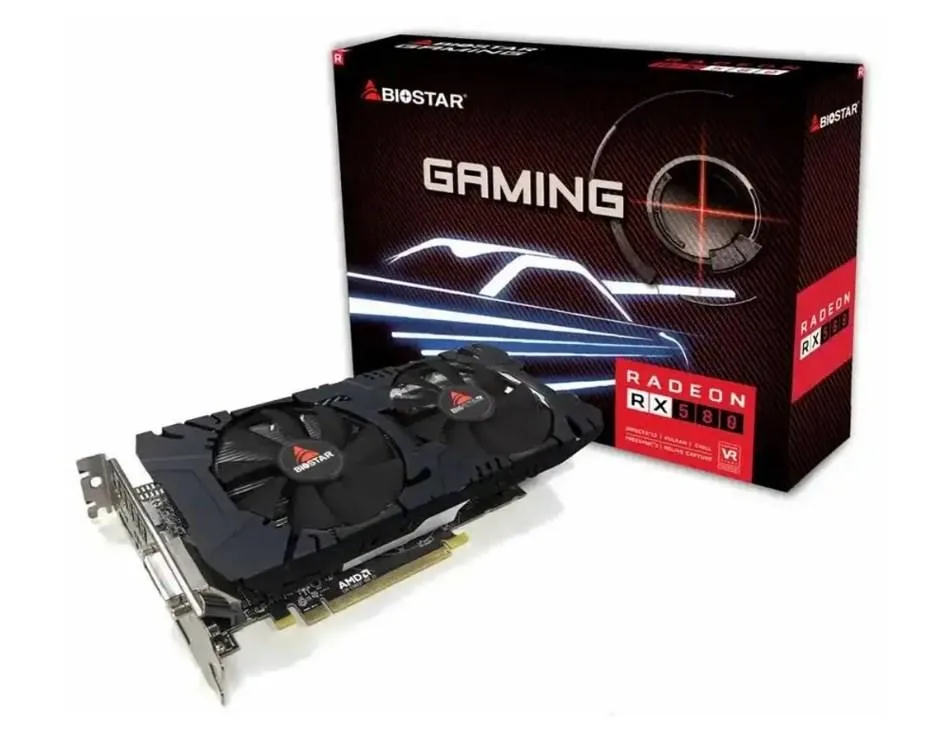 Biostar Biostar Radeon RX 580 8GB GDDR5 VA5815RQ82 graphics card — photo du produit