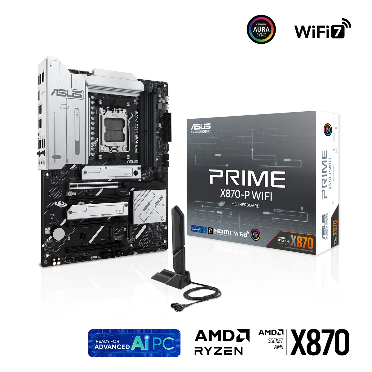 ASUS ASUS PRIME X870-P WIFI AMD motherboard — product photo