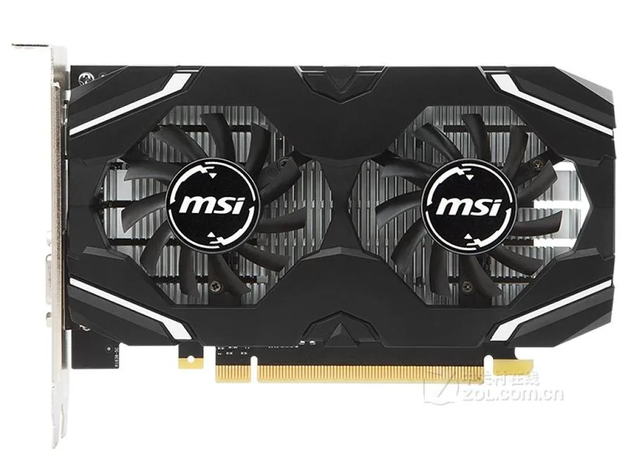 MSI GeForce GT 1030 graphics card with black dual-slot cooler and single fan