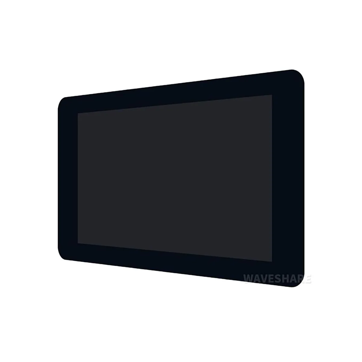 A 7 inch IPS touchscreen development board with a glossy glass face and exposed circuit board edges