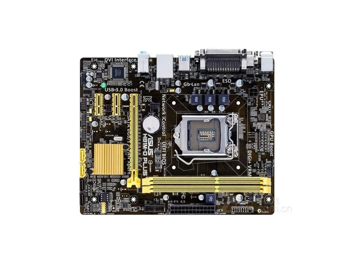 ASUS ASUS H81M-D PLUS Intel H81 DDR3 16GB Micro ATX Motherboard — product photo