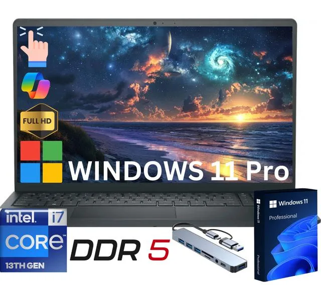 DELL DELL Inspiron Touch 15.6" FHD i7-1355U 16GB DDR5 512GB NVME laptop — product photo
