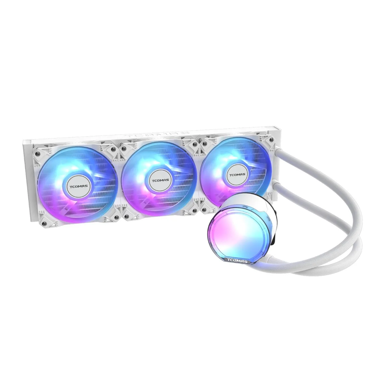 TCOMAS TCOMAS LE100N2WH36DUS 360mm white liquid cooler — photo du produit