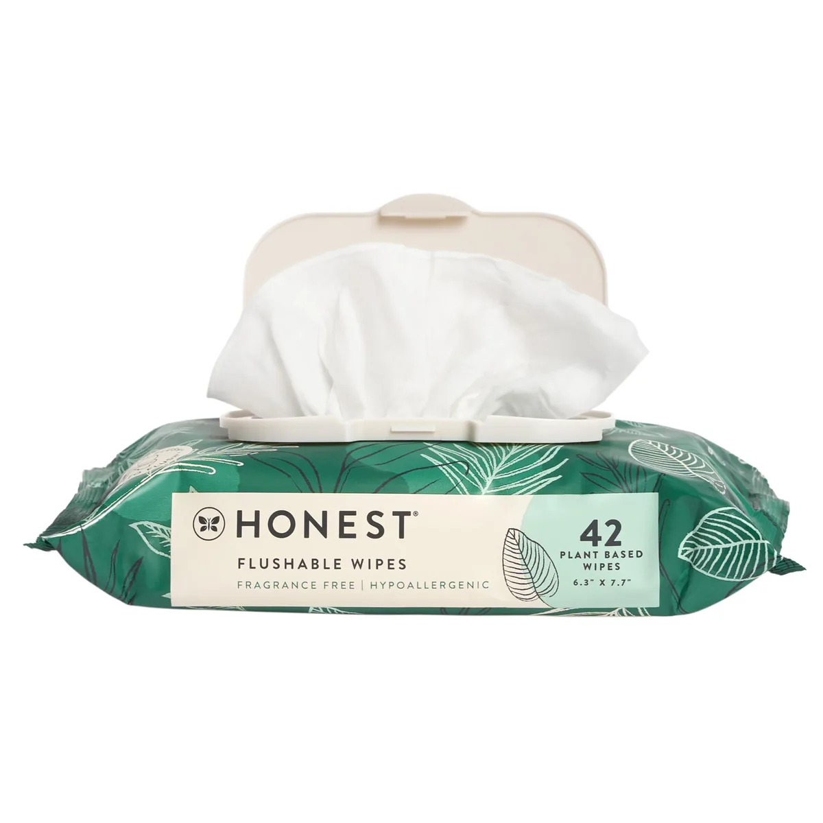  PURELL The Honest Company Flushable Wipes Tropical Leaves 42 Count — preces foto