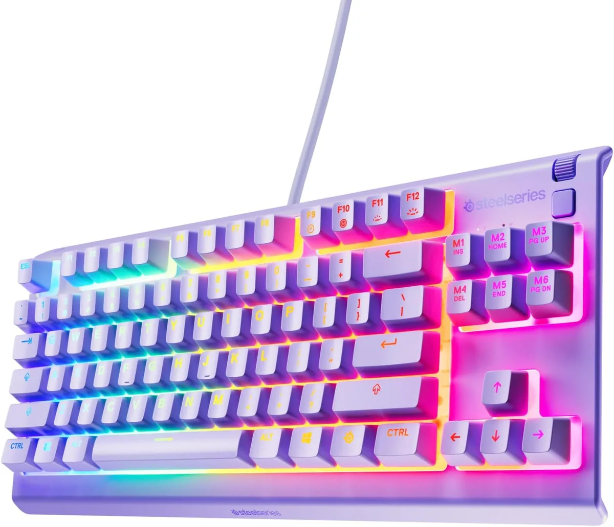 SteelSeries SteelSeries Apex 3 TKL 64940 Lavender gaming keyboard — product photo