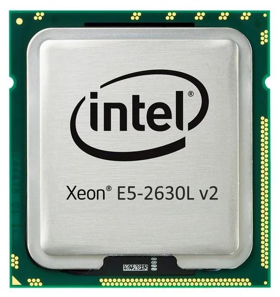 Bare Intel Xeon server processor, silver metal lid with gold contacts, no cooler included
