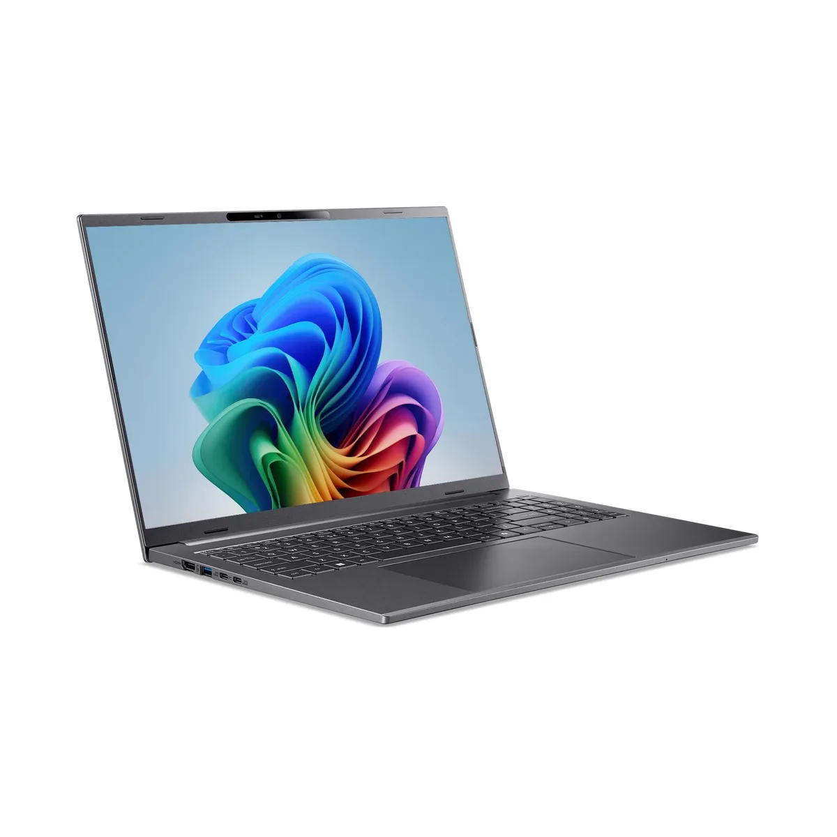 Acer America Acer Aspire 16 AI A16-11MT-X8A9 Copilot+ PC laptop 16 120Hz Touch Snapdragon X 16GB 512GB Steel Gray — product photo