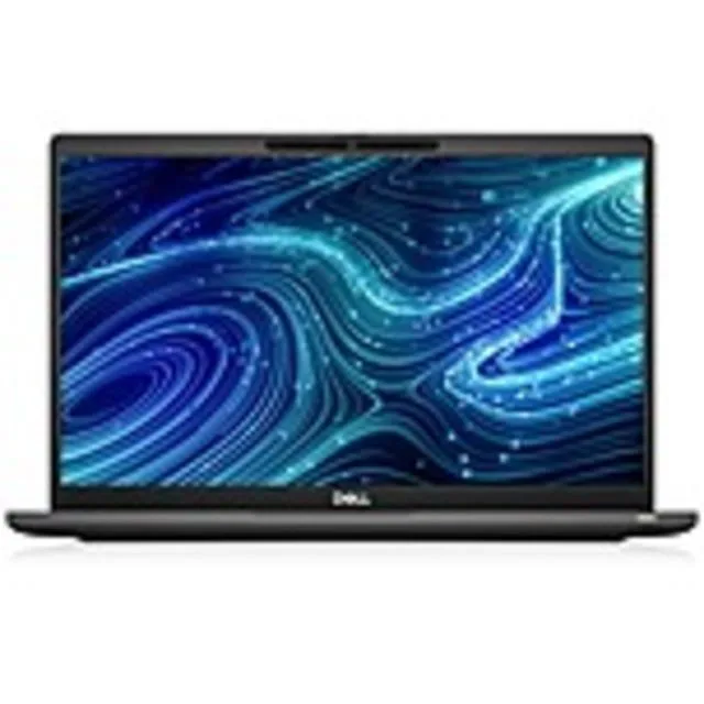 Silver Dell Latitude 7320 13.3 inch laptop closed on a plain background