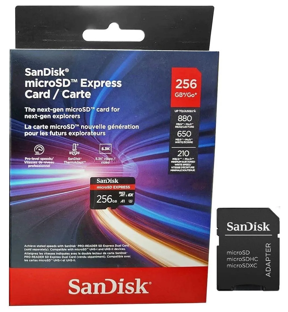 SanDisk SanDisk SDSQXFN-256G-GN4NN 256GB microSD Express Card — 商品写真