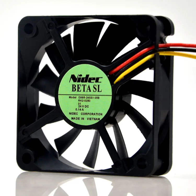 Zyvpee Zyvpee D06R-24SS1 05B 60*15MM 24V .14A 3 Pin case fan — 제품 사진