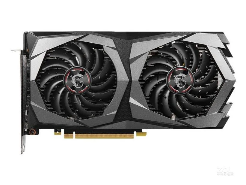 MSI GeForce GTX 1650 SUPER GAMING X 4G dual-fan graphics card in black and silver