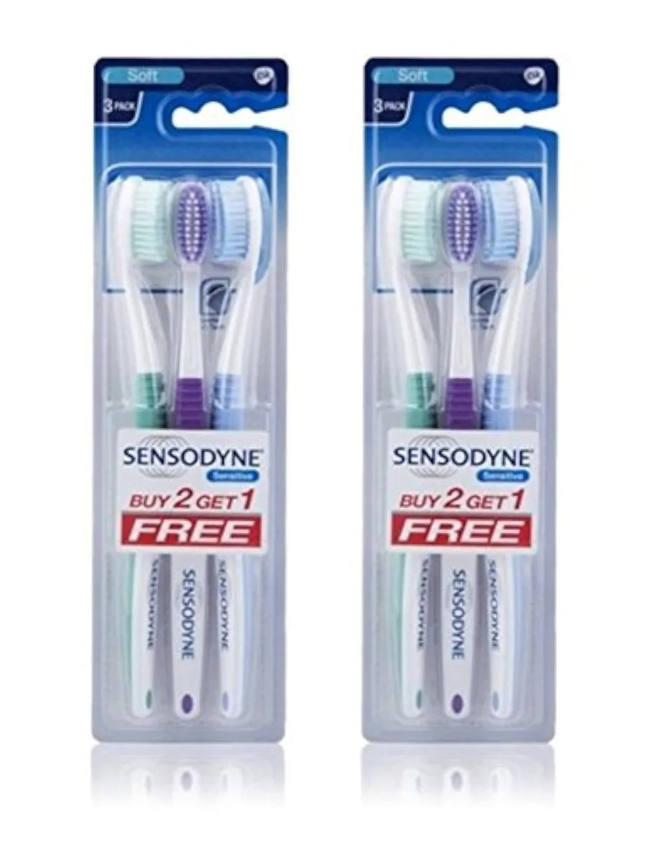  Waterpik Sensitive Toothbrush Soft 3 Count Sensodyne 2 Pack — product photo
