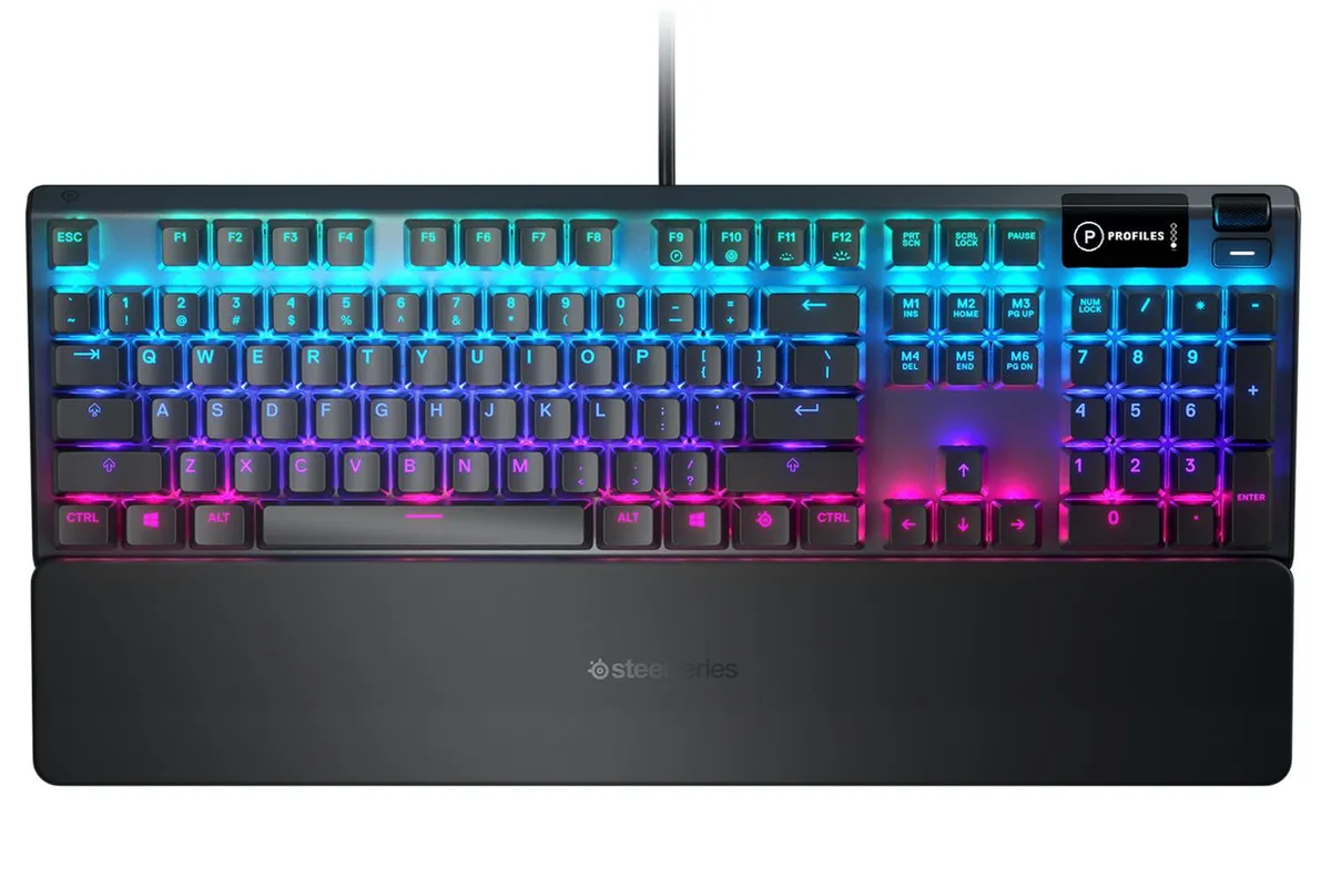 SteelSeries Apex Pro TKL UK compact keyboard in black