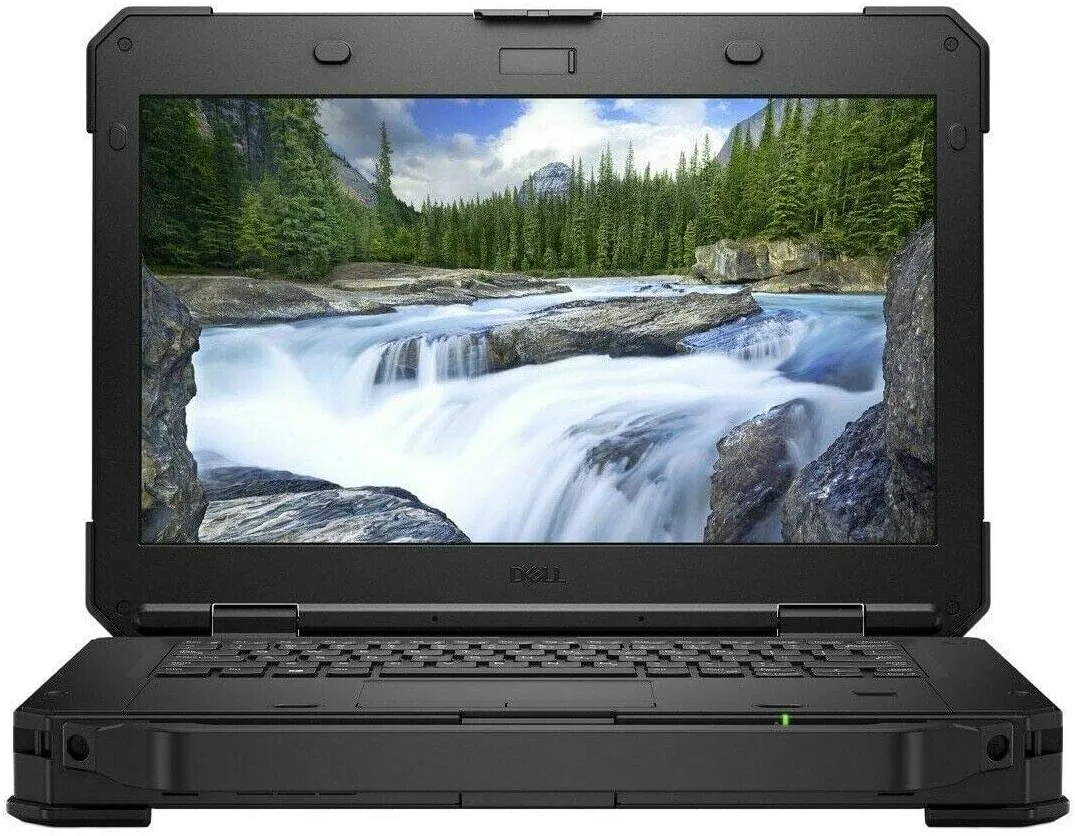 Refurbished Dell Latitude 5424 Rugged 14-inch laptop closed, matte dark chassis with reinforced corners