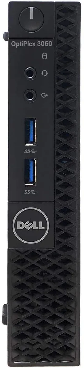 Small black micro desktop, compact rectangular box