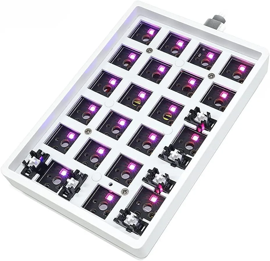 Corn Electronics Corn Electronics GK21S Gaming Keyboard Brown Switch White — photo du produit