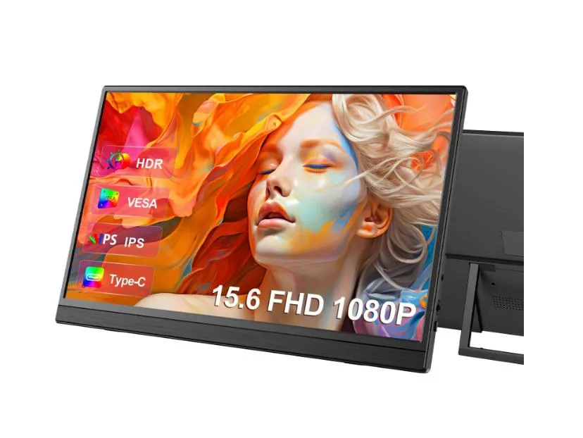 Uperfect Uperfect 15.6" 1080p 60Hz portable monitor with 180° stand — φωτογραφία προϊόντος