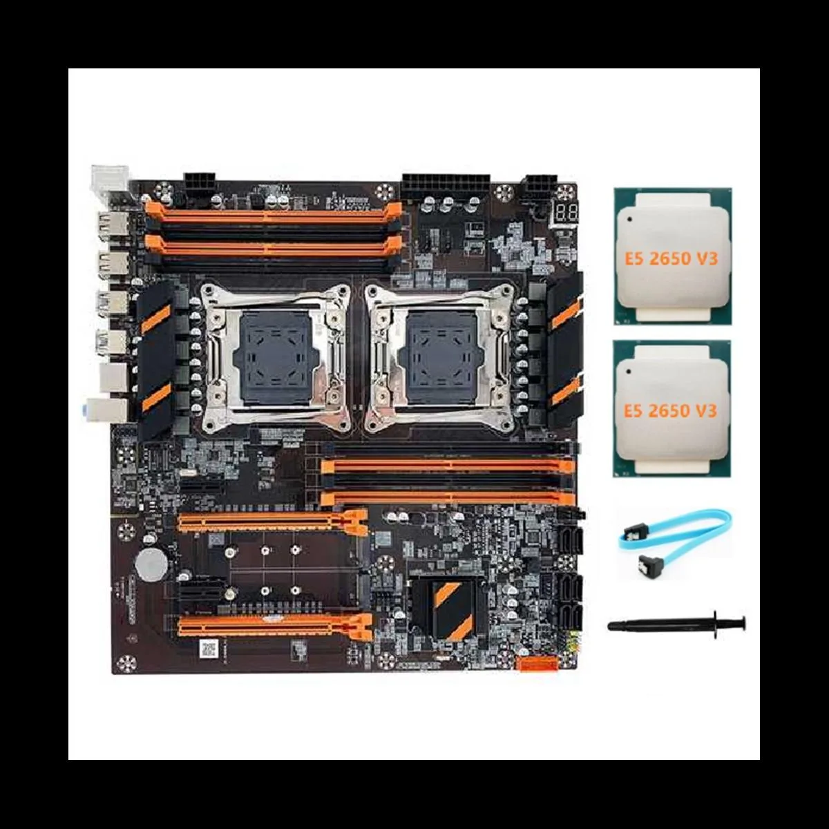YINGHUA YINGHUA X99 Dual CPU LGA2011 DDR4 Server Motherboard 2×E5-2650 V3 — product photo