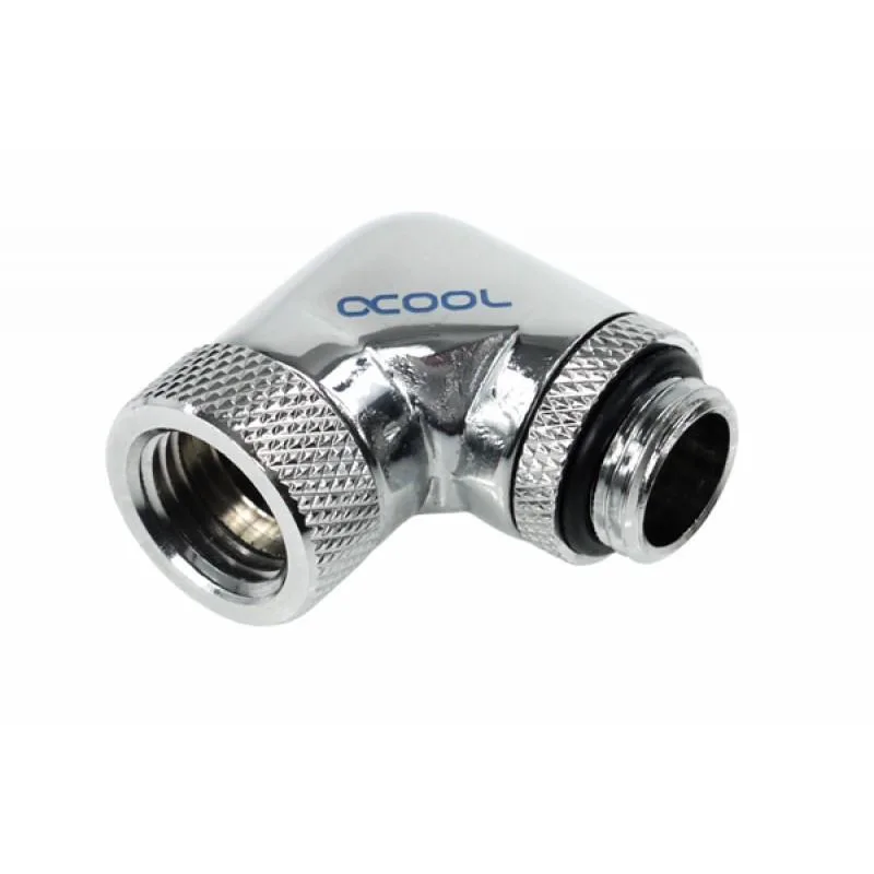 Alphacool Alphacool 90° Revolvable Angled Adaptor Chrome 17056 — product photo