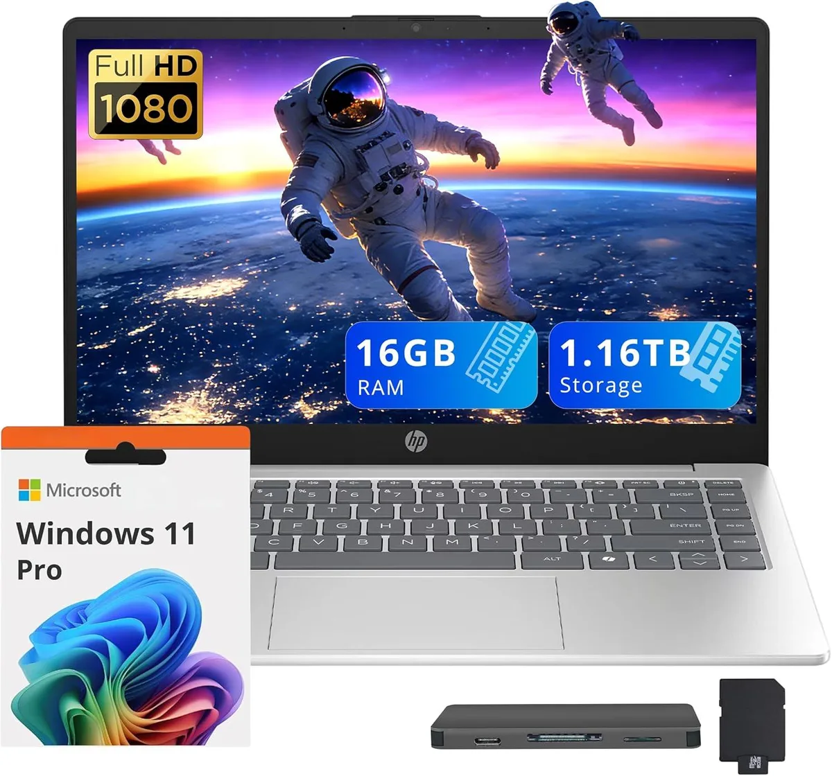 HP HP 14" FHD Business Laptop i5-1334U 16GB DDR4 1.16TB Win 11 Pro Silver — foto del producto