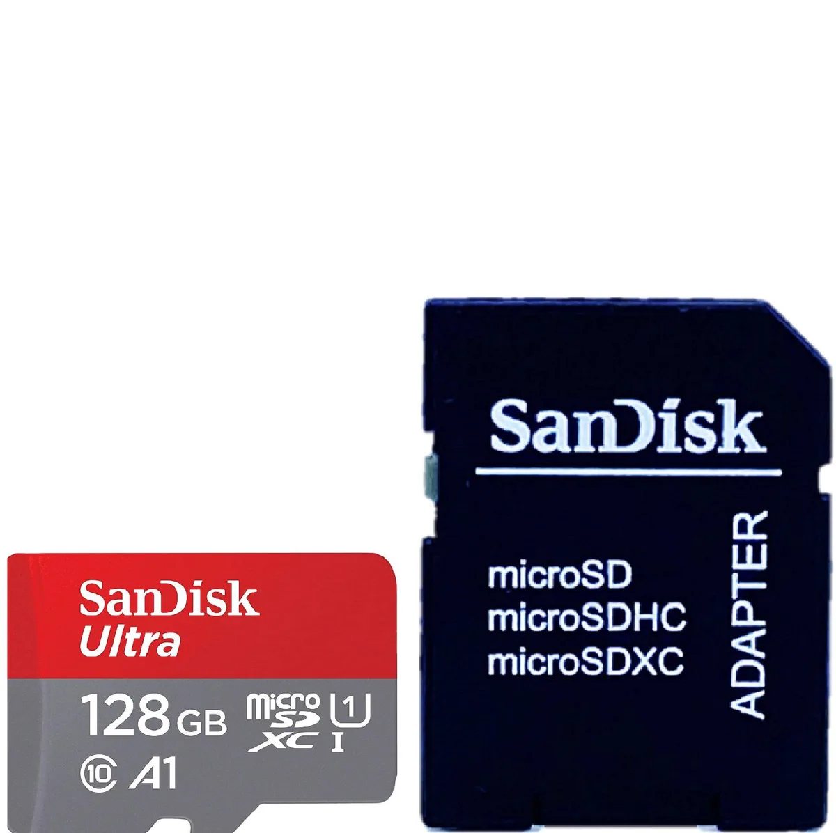 SanDisk SanDisk Ultra 128GB microSDXC A1 120MB/s with Adapter — 商品写真