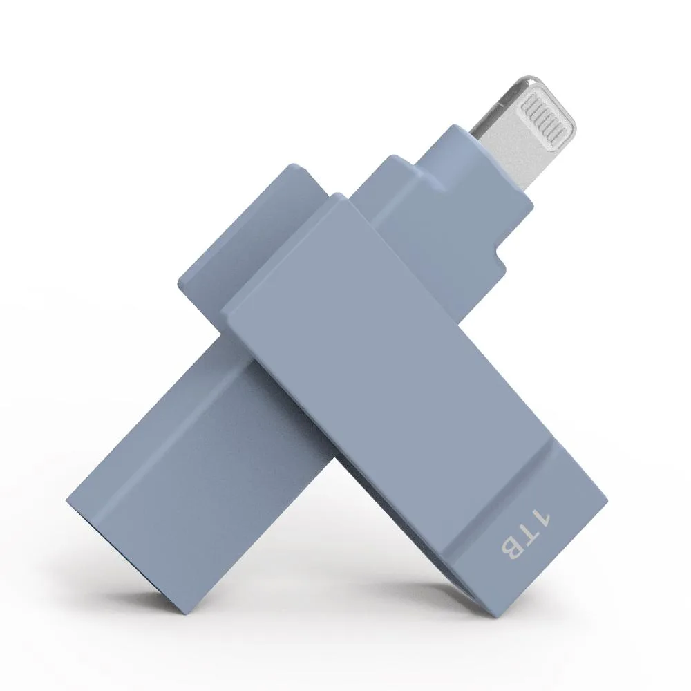 PIODATA PIODATA iXflash 1 TB USB 3.2 Gen 1 Type A Lightning Blue — صورة المنتج