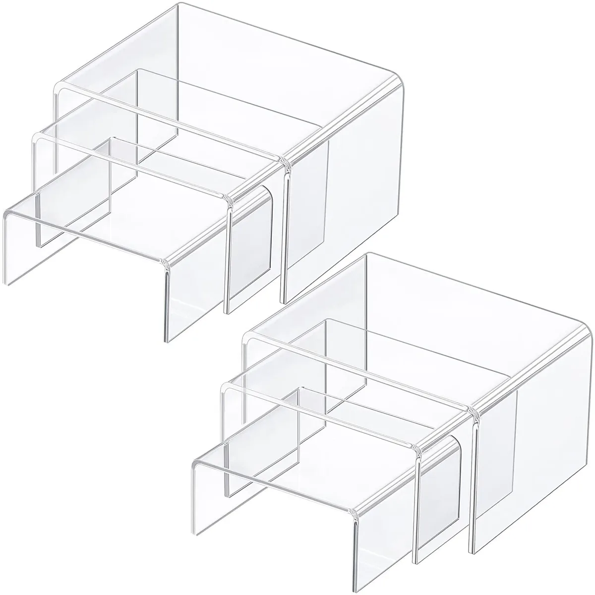 Knape & Vogt Chuangdi-Display Risers -1 Clear Acrylic 6 Piece Set — 商品照片
