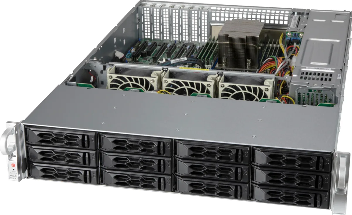 Supermicro Supermicro CSE-LA26AC12-R920LP1 2U server chassis 12 bay 920W redundant — zdjęcie produktu