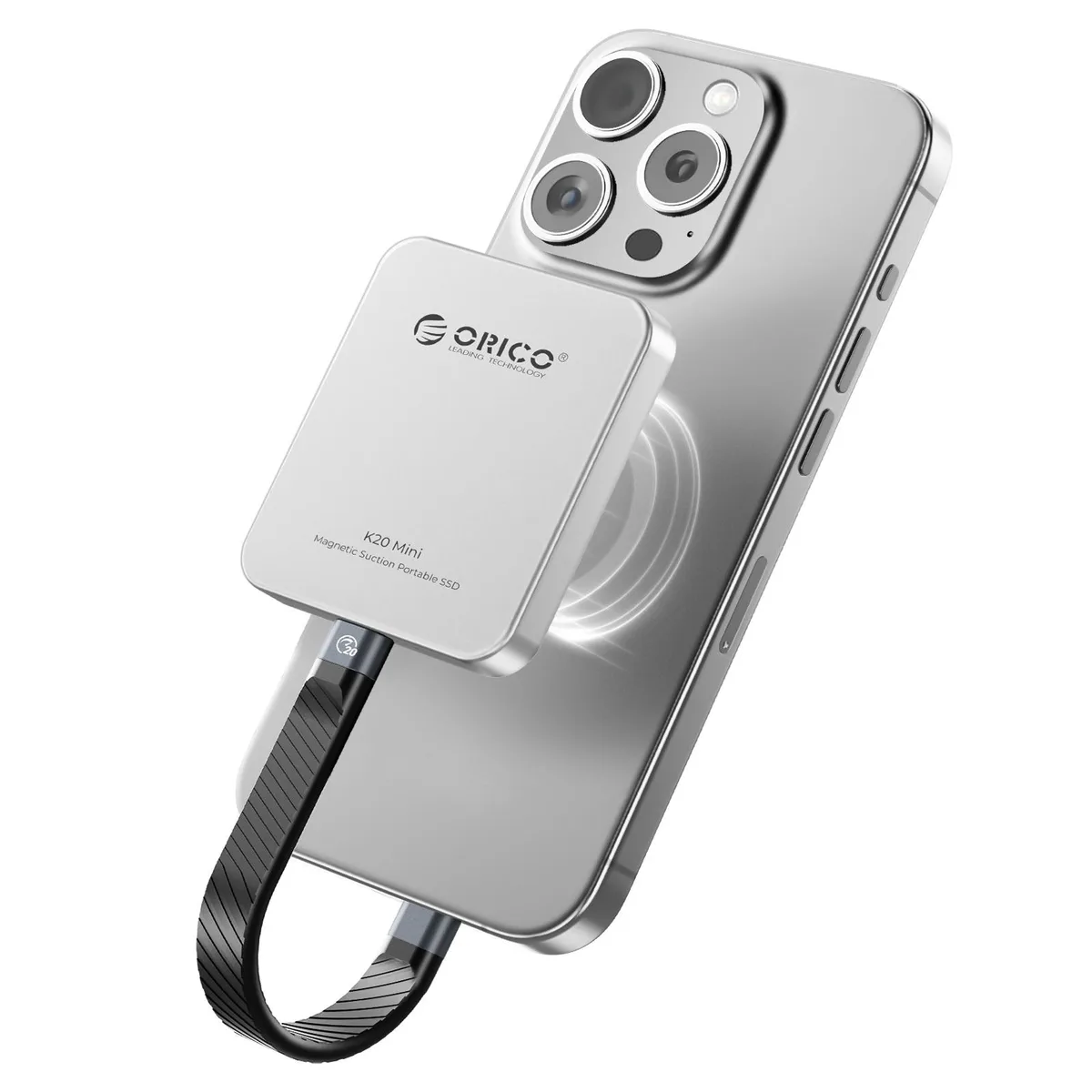 Orico Orico K20Mini 1TB portable SSD Silver 2000MB/s — foto del prodotto