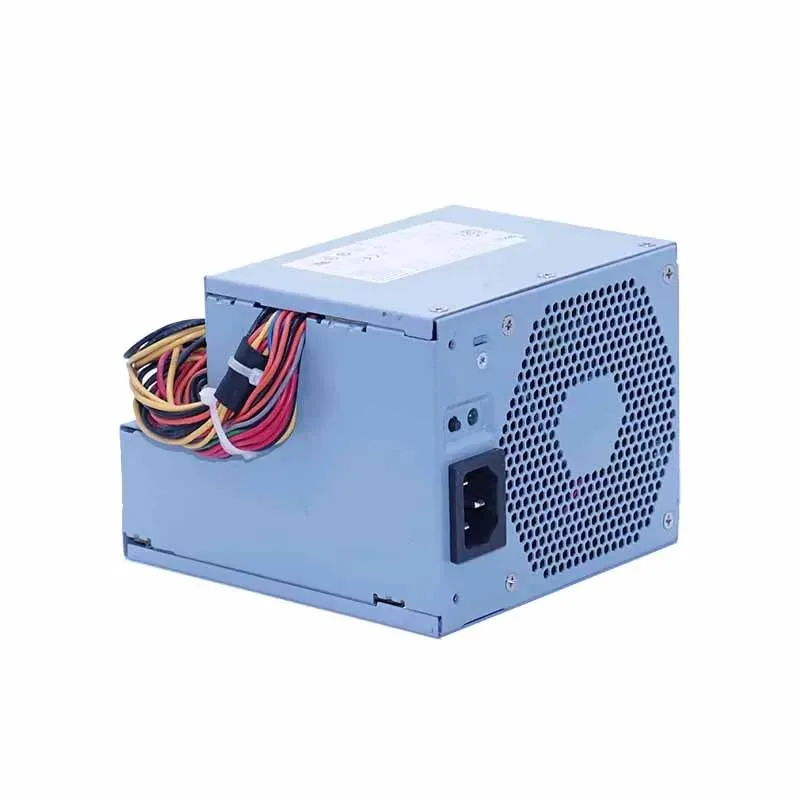 Rectangular black ATX power supply unit with cooling fan visible on one side