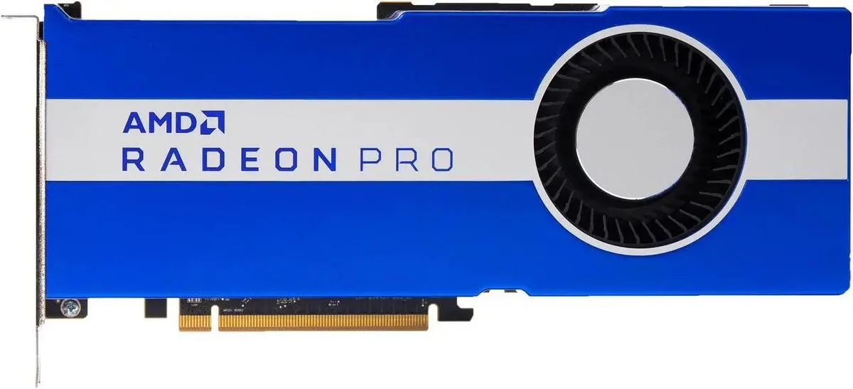 ASUS Radeon Pro VII 16GB HBM2 graphics card, blower cooler, six Mini-DisplayPorts