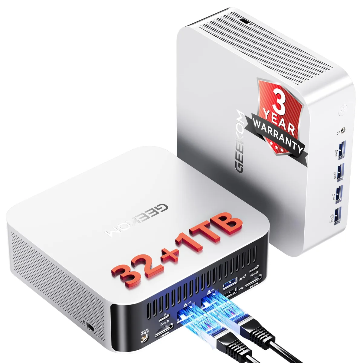GEEKOM GEEKOM A8 MAX Mini PC AMD Ryzen 9 8945HS 32GB DDR5 1TB — product photo