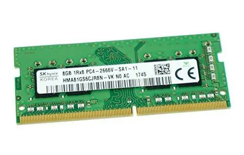 SK hynix SK hynix 8GB DDR4-2666 CL21 SODIMM 1.2V Single Rank HMA81GS6CJR8N-VK — ภาพสินค้า
