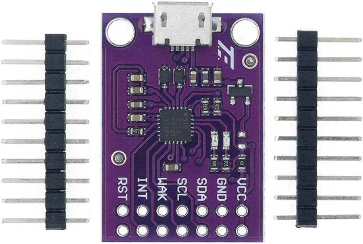 Vszerda Vszerda CP2112 Debug Board USB to SMBus I2C Module 2.0 MicroUSB Evaluation Kit for CCS811 Sensor — produktfoto