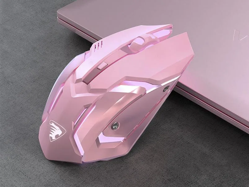 Corn Electronics Corn Electronics C6 gaming mouse pink 2400 DPI 500 mAh 90 days — 商品写真
