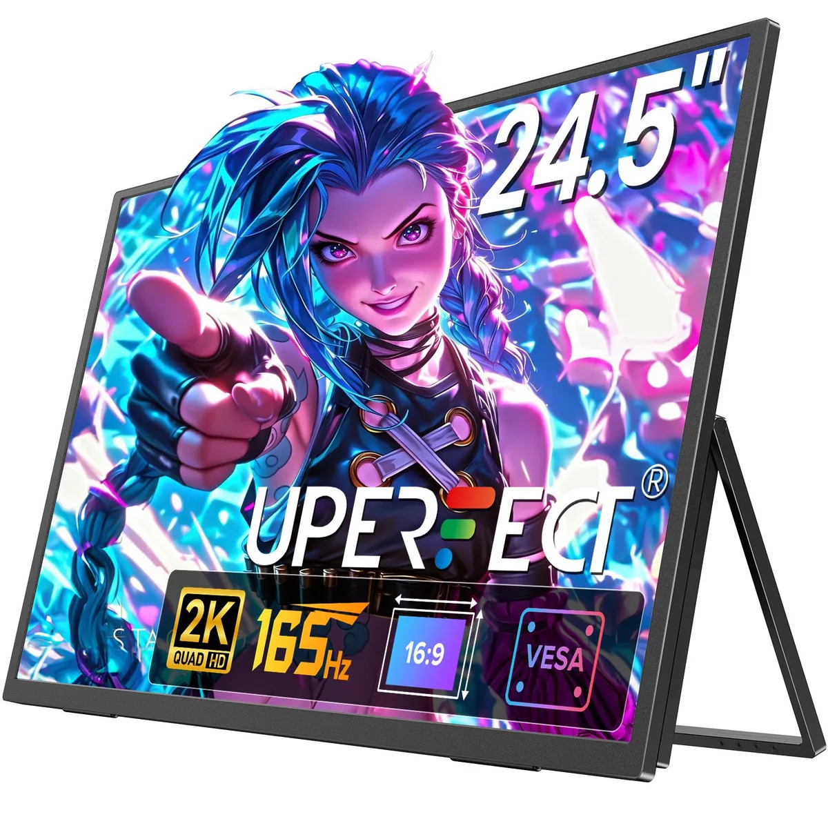 Uperfect Uperfect 24.5" 2K QHD 165Hz FreeSync IPS HDR Portable Gaming Monitor — product photo