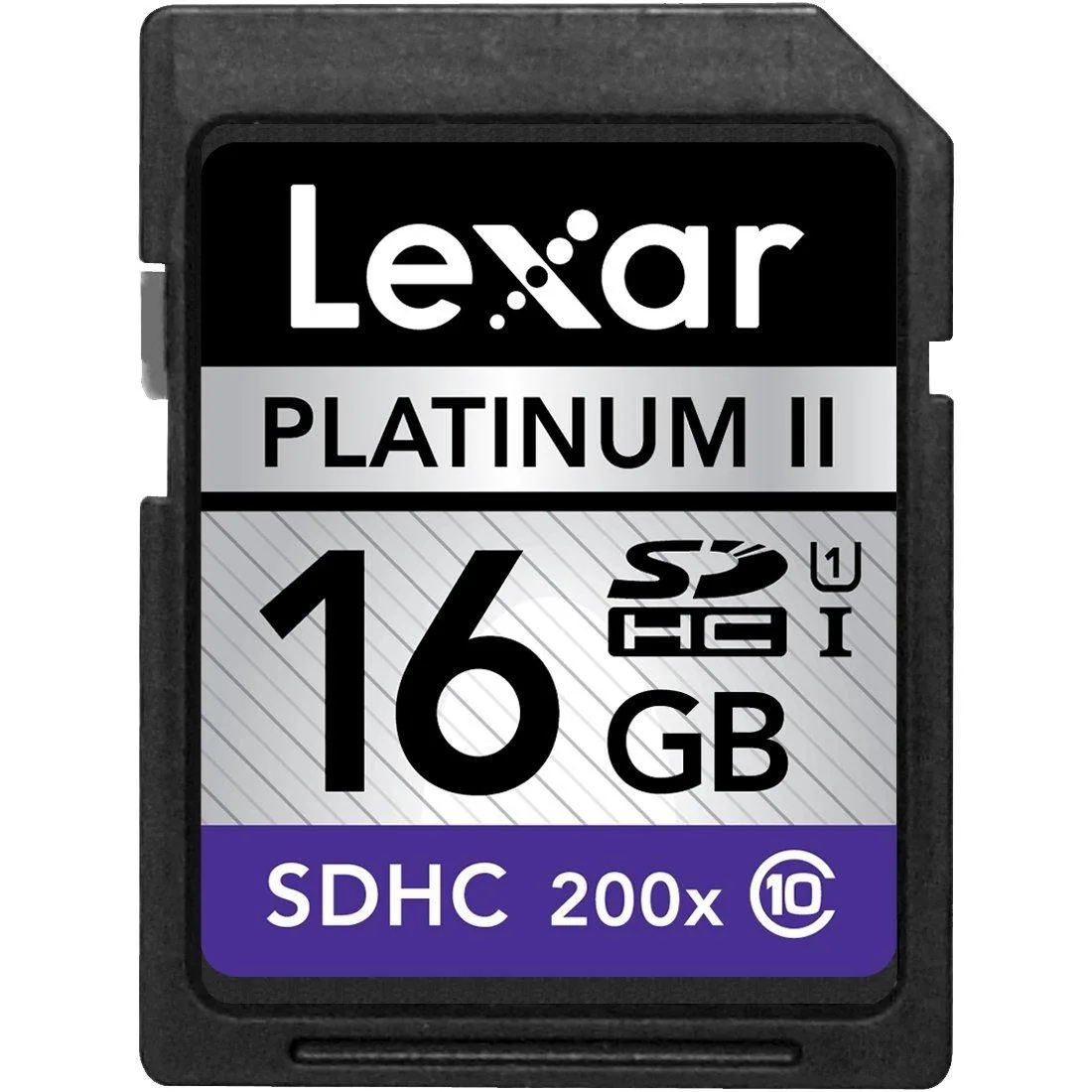 Lexar Lexar Platinum II 16GB 200x Class 10 SDHC UHS-I Backup Media — Produktfoto