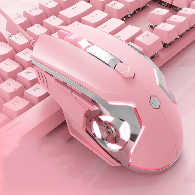A-jazz A-jazz AJ120 Pro 3200DPI Pink Wireless Gaming Mouse — fotografia produktu