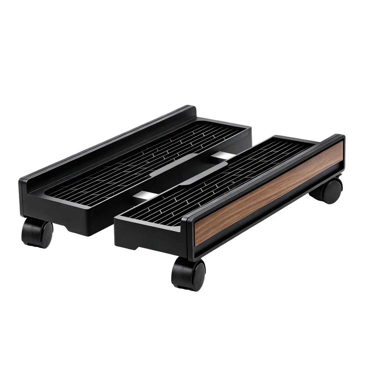  PC Tower Stand with Wheels Adjustable Rolling Computer Cart — toote foto