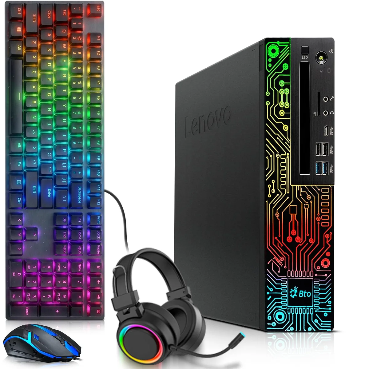 Lenovo Lenovo i5-8500 16GB 512GB GT 1030 desktop PC — 商品写真