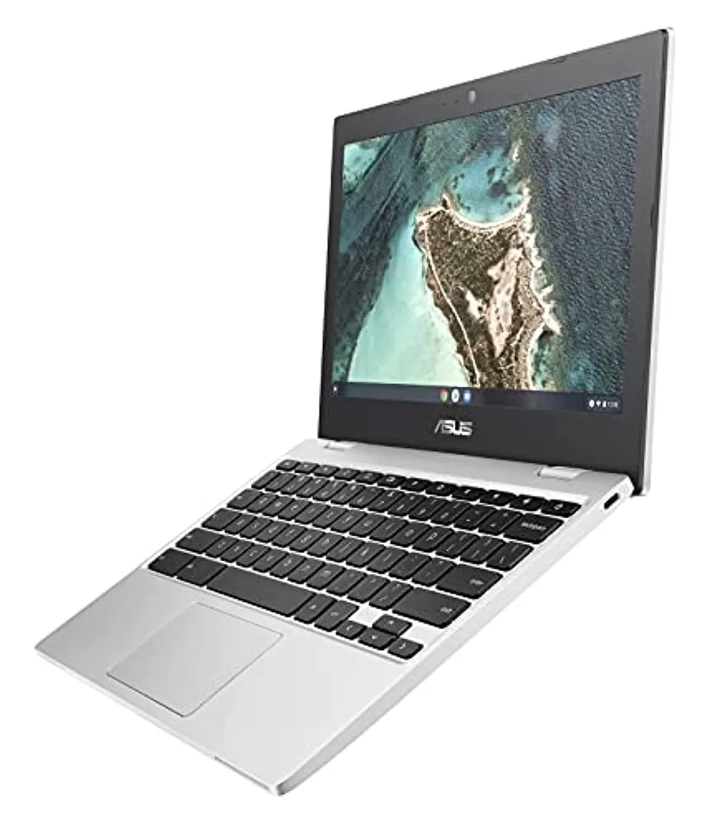 ASUS ASUS Chromebook CX1100 laptop Intel Celeron N3350 4GB RAM 32GB eMMC 11.6" HD Chrome OS Transparent Silver — 제품 사진