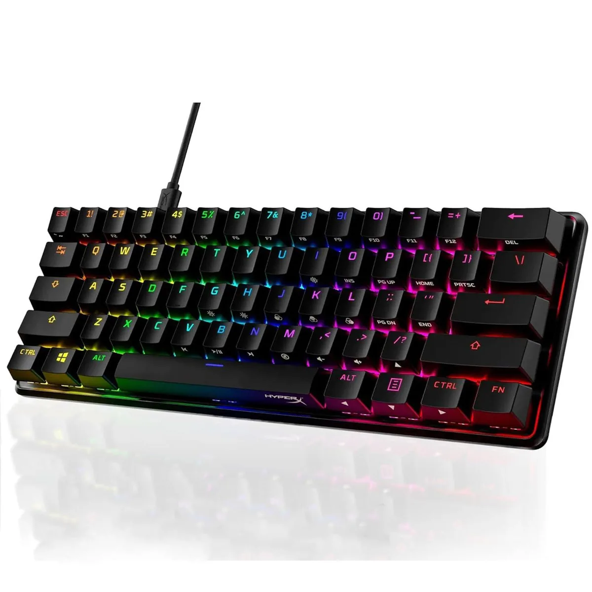 HyperX HyperX Alloy Origins 60 Mechanical Gaming Keyboard 60% Fire Linear Switches 61 Keys — produktfoto