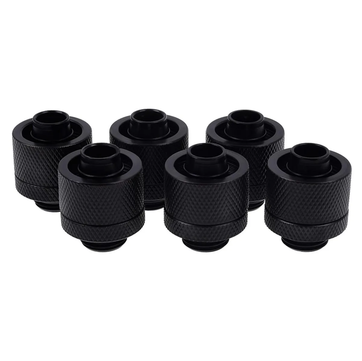 Alphacool Alphacool 17234 Eiszapfen G1/4 10mm ID 16mm OD Compression Fitting Deep Black 6-pack diy cooling — ภาพสินค้า
