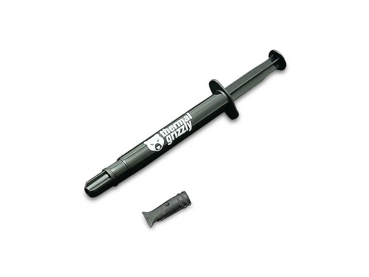 Small silver syringe of liquid metal thermal paste, 1.0g