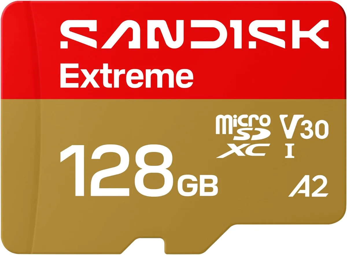 SanDisk SanDisk Extreme 128GB microSD UHS-I SDSQXH9-128G-GZ6MA — Produktfoto