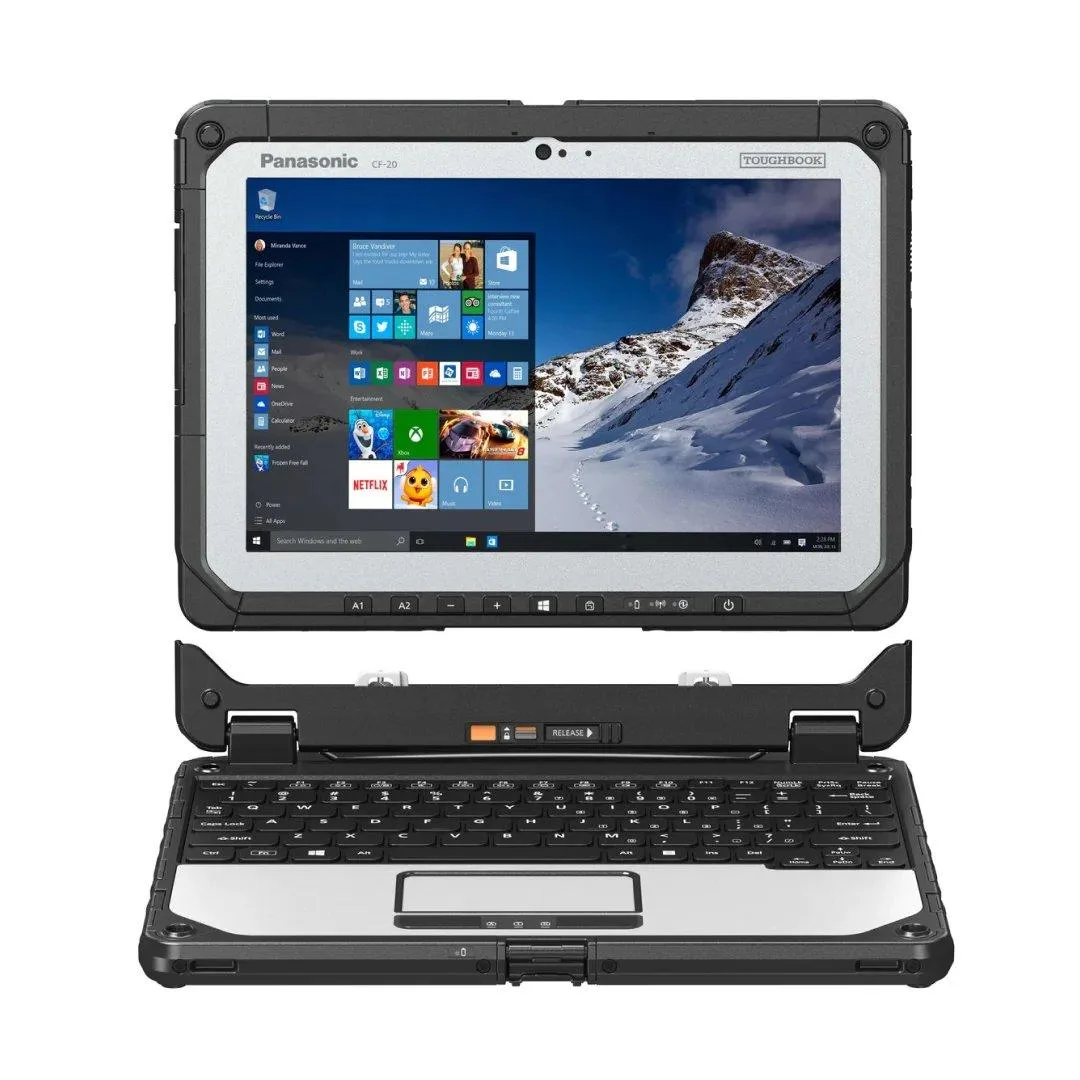 Panasonic Panasonic Toughbook 20 MK2 2-in-1 Laptop Core i5-7Y57 10.1" 8GB 256GB SSD — 商品写真