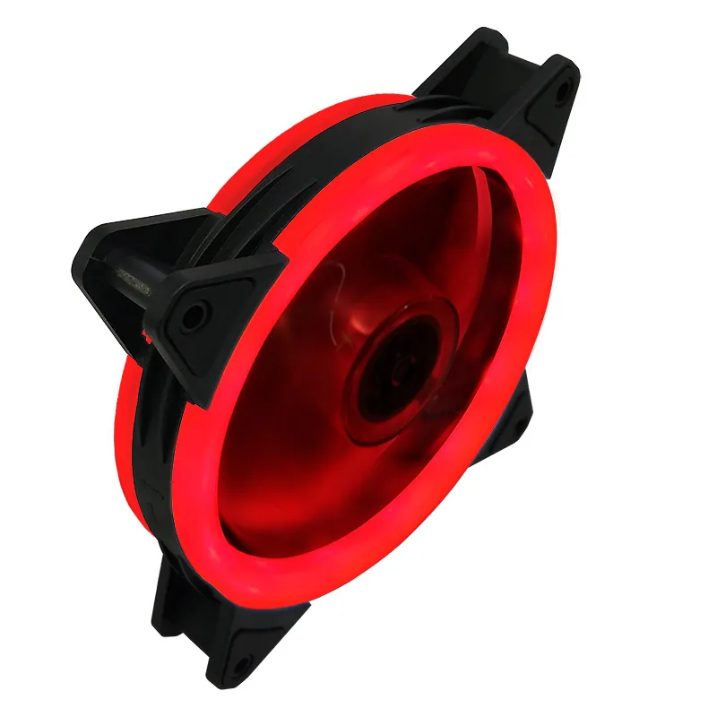 Corn Electronics Corn Electronics 3-Pack 120mm Case Fan Red LED 1200 RPM 35 CFM 25 dBA — product photo