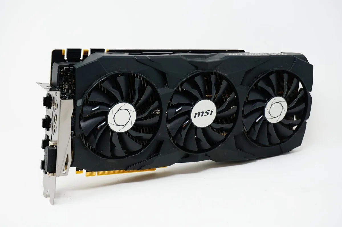 MSI GeForce GTX 1080 Ti Duke 11GB graphics card with triple-fan cooler