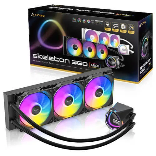 Antec Antec Skeleton 360 ARGB liquid cooler 360 mm 3 x 120 mm ARGB fans — photo du produit