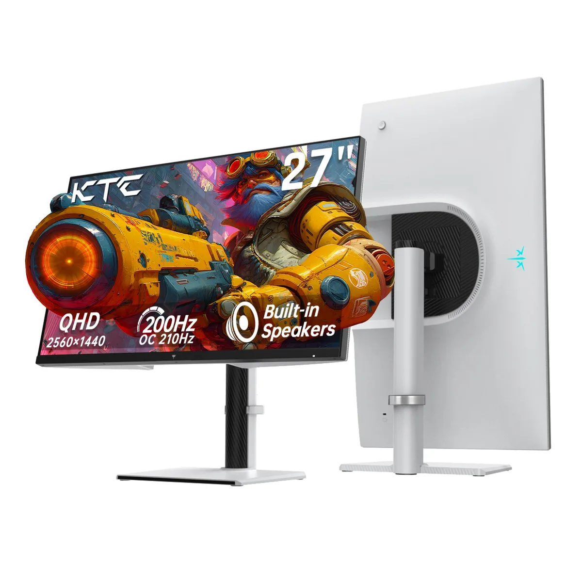 KTC KTC H27T6 27" 1440p 200Hz gaming monitor White — photo du produit